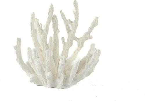 Beyaz Mercan Resin Obje 15x10x16cm