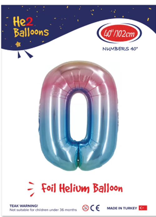 joy Rakam Folyo Balon 40" Rainbow -0-