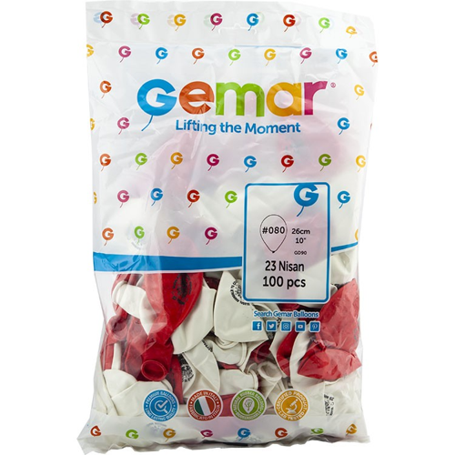 Balon GD90 26Cm 100 Lü 23 Nisan