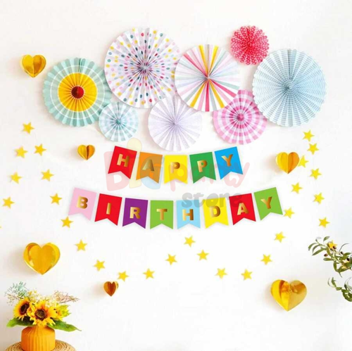 Karton Yazı Lüks Happy Birthday