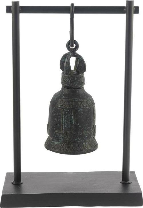 Mat Siyah Çan Dekor Obje 29x44x13cm