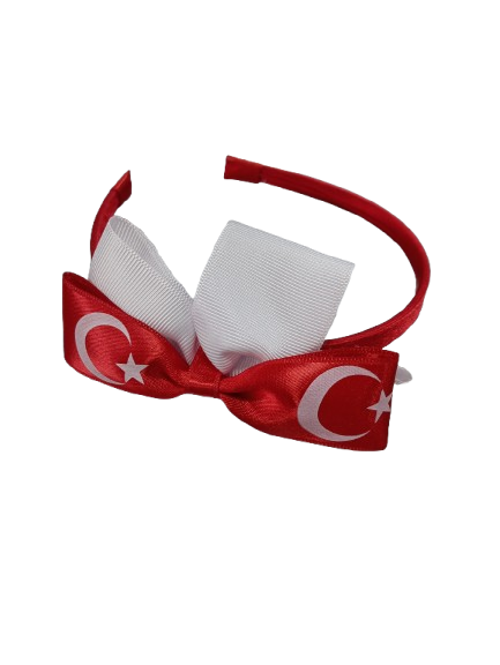 Bayraklı Atatürklü Taç (1 Adet)