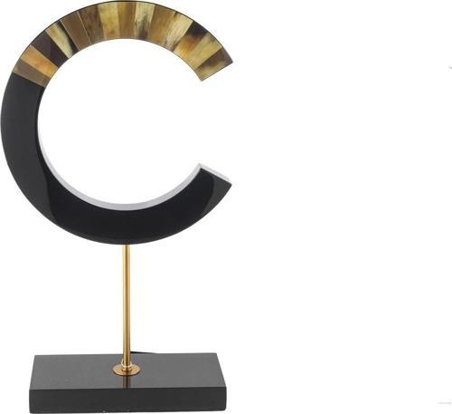 Siyah Gold Harf Obje 29x11x51cm