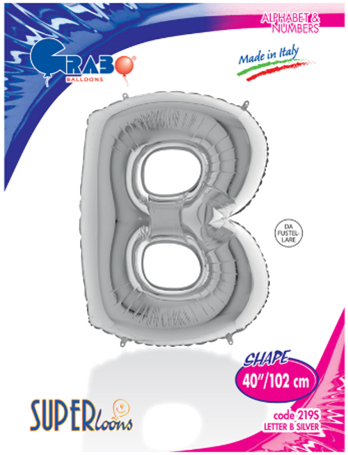 joy Harf Folyo Balon 40" Gümüş -B-