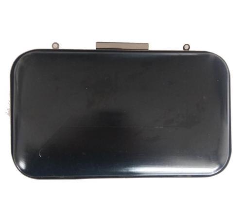 Çanta Aksesuar Abiye Çanta Kalıbı Oval Köşe Füme Metalli