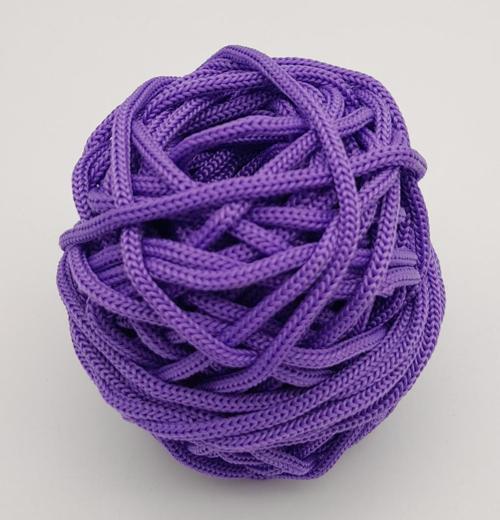 Çanta Aksesuar 5 mm Lila Renk Polyester Makrome