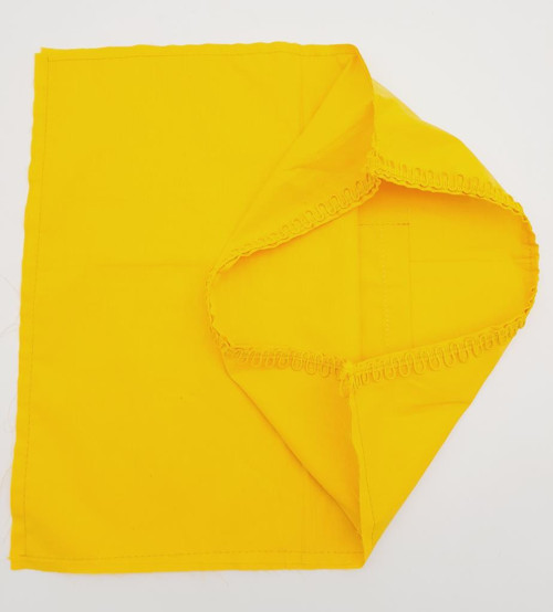 Çanta Aksesuar 38x38 cm Fermuarsız Dikilmiş Astar Sarı