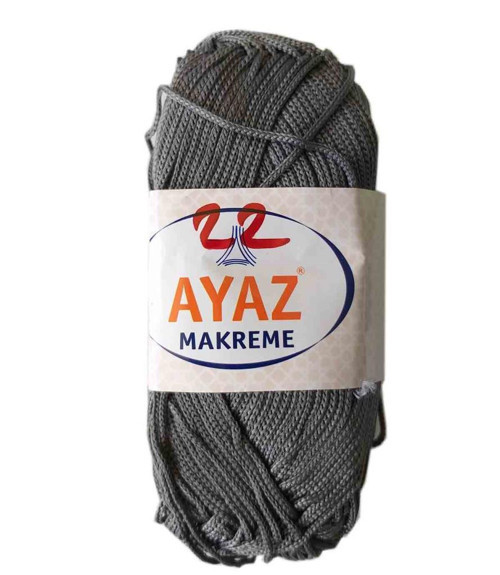 Çanta Aksesuar 100 Gram Polyester Makrome No:22 Koyu Gri