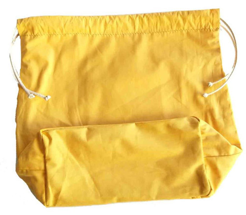 Çanta Aksesuar Örgü Çantaya Hazır Astar Tabanlı Büzgülü 22X12Cm Hardal
