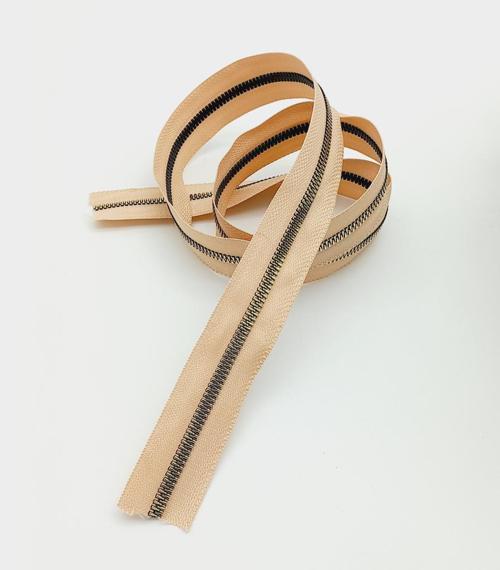 Çanta Aksesuar Ortası Gold Fermuar 100 Cm Somon Renk