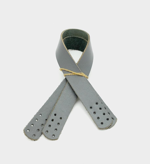Çanta Aksesuar 35X2 Cm Gerçek Deri Çift Sap Gri