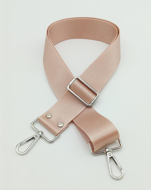 Çanta Aksesuar Polyester Kolon 120X4 Cm Pudra Gümüş Metalli