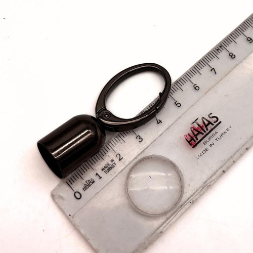 Çanta Aksesuar 14 mm Füme Renk Oval Halkalı Kancalı Kovan 1 Adet
