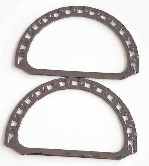 Çanta Aksesuar Füme Renk, Zincir Görünümlü Metal Çanta Sapı