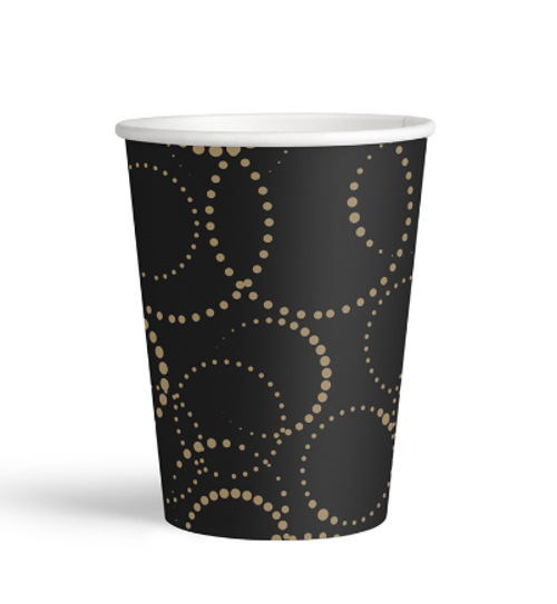 joy Karton Bardak Elegant 6 Lı -Siyah-