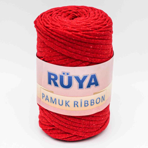 Çanta Aksesuar Kırmızı Renk Pamuk Ribbon No:9