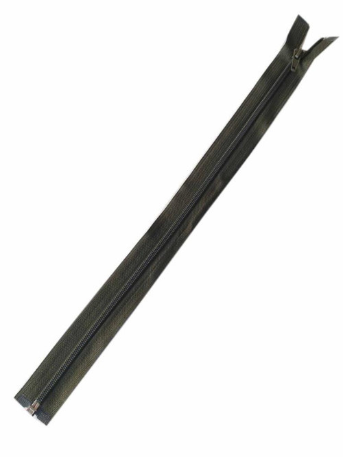 Çanta Aksesuar Haki Renk 40 Cm Plastik Diş Fermuar Fd9