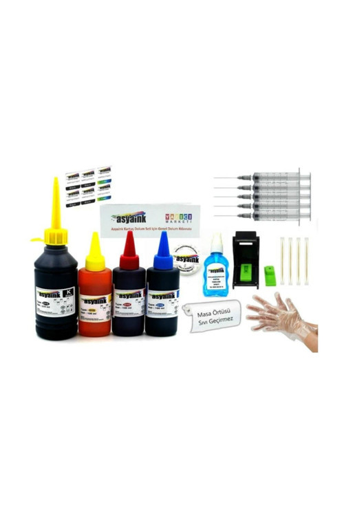 HP Deskjet D2360 / D2368 Uyumlu Ekonomik Kartuş Dolum seti Hp 21