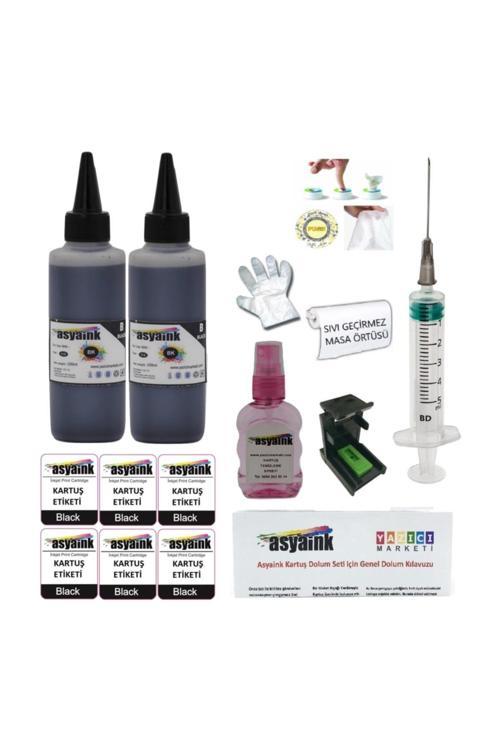 Hp 3510, HP 3515 Uyumlu Siyah Kartuş Dolum Seti - 2x100ml HP 650