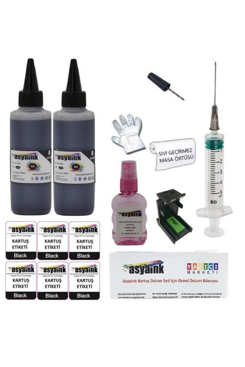 Canon E404/e414 Uyumlu Siyah Kartuş Dolum Seti - Pg46