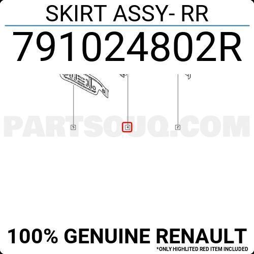 Clio Symbol Arka Panel İç 2012- Oem No (791024802R)