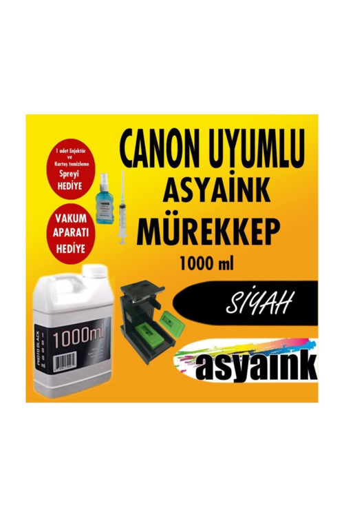 Canon Yazıcı Kartuş Dolum Mürekkep Siyah 1000ml