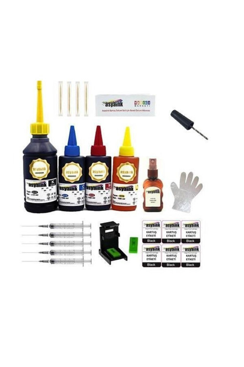 Canon Mg3650 Ts5150 Yazıcı Uyumlu Ekonomik Kartuş Dolum Seti