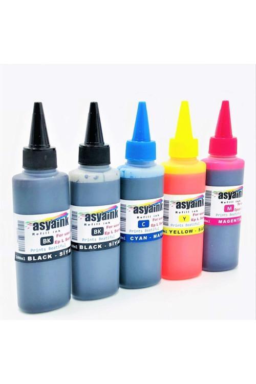 Canon Pixma Mg2455 - Mg2555 Uyumlu Mürekkep Seti 5x100ml