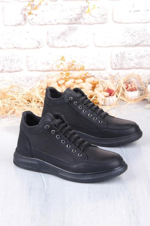 9014 Grezör Rahat Kauçuk Taban Orijinal Hakiki Deri Lastik Bağçıklı Erkek Bot