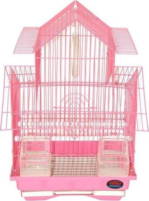 Çinevi Kuş Kafesi Pembe 29.5x22.3x46 Cm