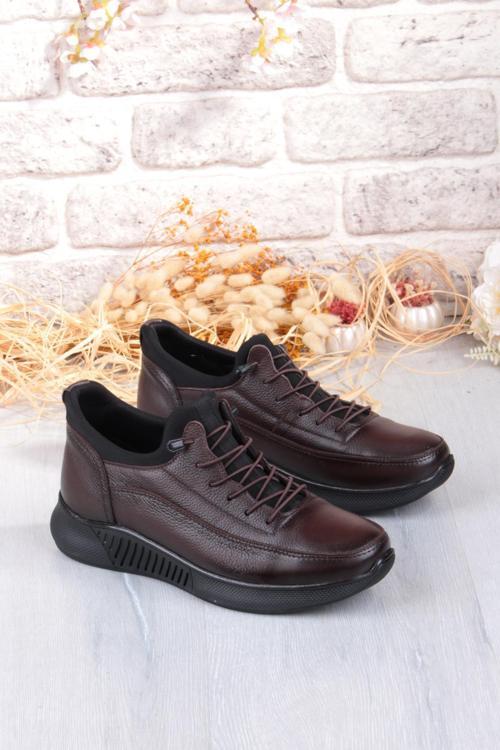 383513 Rahat Kauçuk Taban Orijinal Hakiki Deri Erkek Ayakkabı