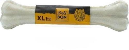 Deri Pres Vakumlu Kemik Köpek Ödülü Beyaz 27 Cm 1 Adet