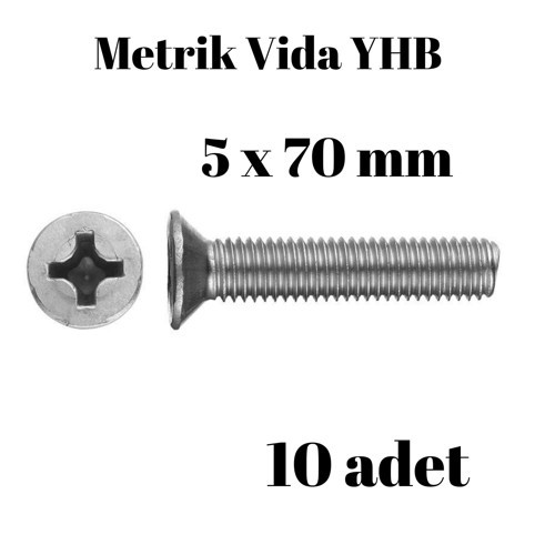 Metrik Vida Civata Yhb 5x70 10'lu Paket
