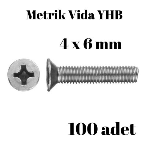 Metrik Vida Civata Yhb 4x6 100'lü Paket