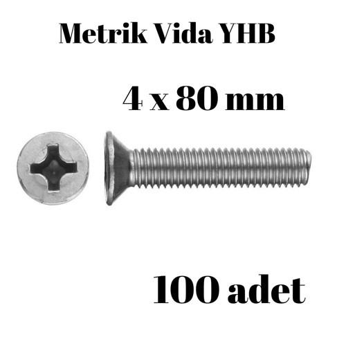 Metrik Vida Civata Yhb 4x80 100'lü Paket