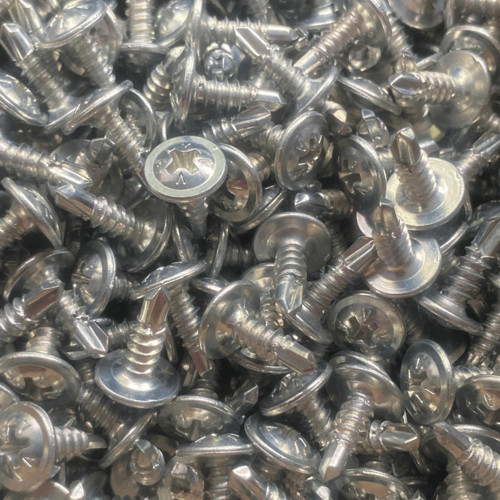 Rysb 4,8x19 mm 100 Adet Beyaz Pul Başlı Matkap Uçlu Vida Otomatik Vida