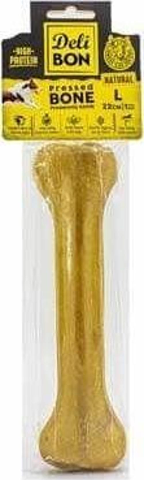 Deri Press Köpek Kemik Ödülü Medium Naturel 22 Cm 1 Adet