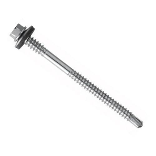 Panel Vidası 5.5X105 6 Deler Pullu Çatı Vidası 20 adet Matkap Uçlu DIN7504K