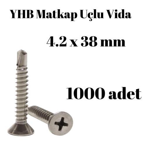 Matkap Uçlu Vida YHB 4,2x38 1000'li Paket
