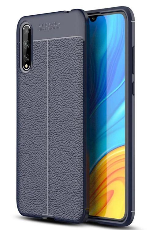 Huawei P Smart S Kılıf Auto Focus Kapak - Lacivert-(5796)