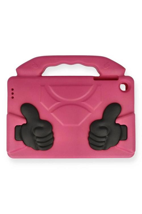 Lenovo Tab M10 TB328FU Kılıf Like Stantlı Tablet Silikon - Pembe-(5796)