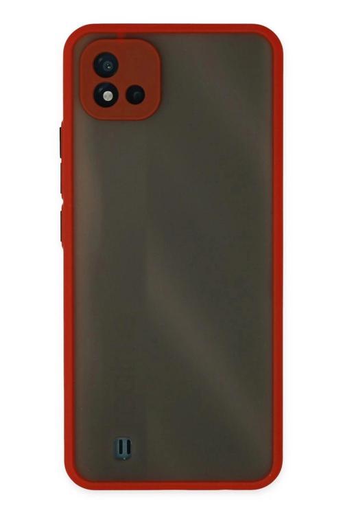 Realme C11 2021 Kılıf Montreal Silikon Kapak - Kırmızı-(5796)