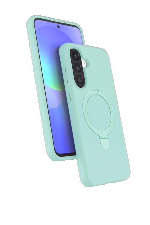 Samsung Galaxy A56 Regal Magsafe Standlı Kapak - Su Yeşili-(5796)