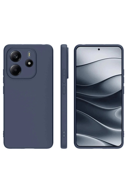 Xiaomi Redmi Note 14 4G Kılıf First Silikon - Lacivert-(5796)