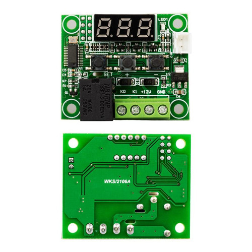 W1209 Termostat Kontrol Karti DC 12 Volt Dijital Ekranlı