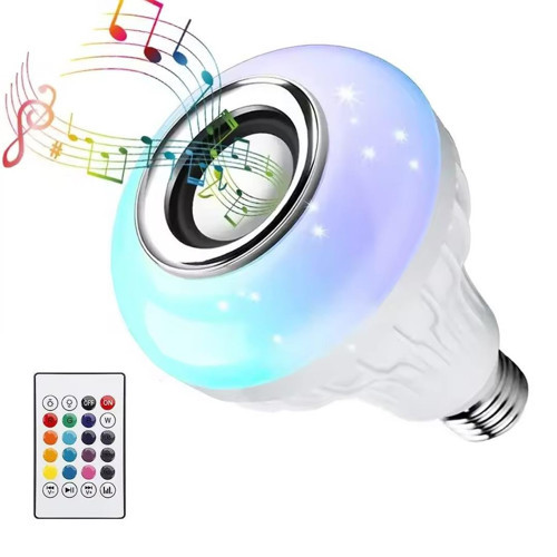 Ayt Ledx AL-SPKR Kumandalı Bluetooth Hoparlörlü Ampul E27 500 Lümen Rgb Renkli Led Aydınlatma