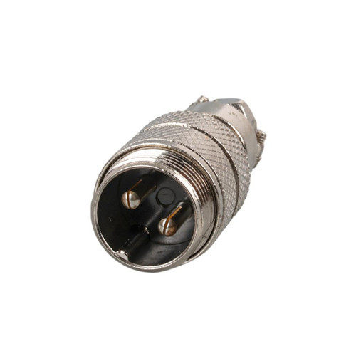 Mayk GX16-2 Pinli Metal Erkek Konnektör Jack Soket M16 16mm Çap Vida Dişli