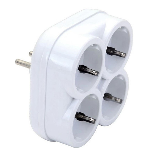 De-Pa 10004 Topraklı 16 Amper 250 Volt Beyaz 4'lü Çok Amaçlı Golyat Priz Çoklayıcı Çoğaltıcı