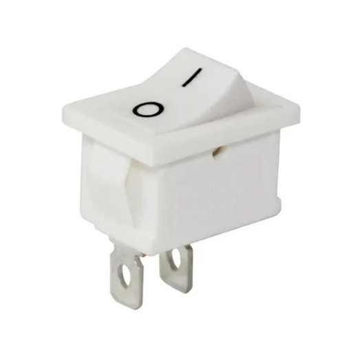 IC-125B-1 Mini Beyaz Işıksız On Off Aç Kapa Anahtar Düğme Buton