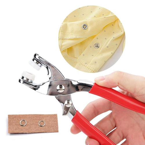 Powermaster PM-24921 Çıtçıt ve Metal Düğme Montaj Pensesi Penye Gömlek Çıtçıtı Takma Pense